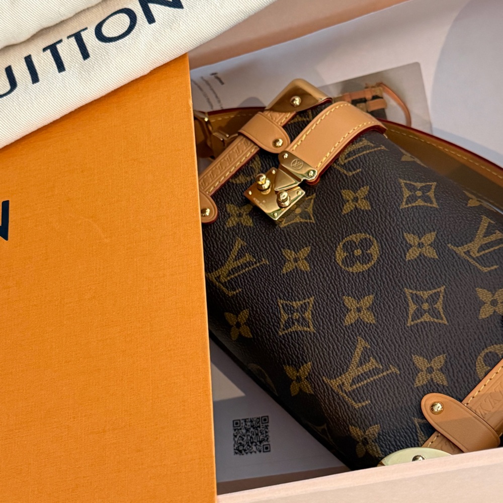 Louis Vuitton Monogram Side Mini Trunk PM ~ Gently Used w/ Box, Dust Bag 2 COA’s - Picture 2 of 16